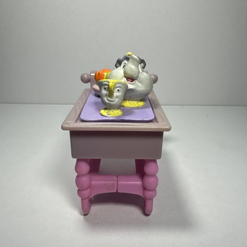 Vintage Disney Beauty And The Beast Mrs Potts & Chip Tea Cart